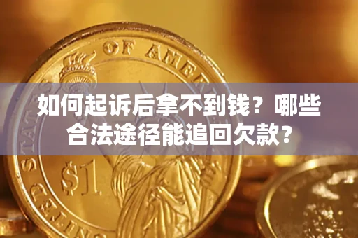 武汉如何起诉后拿不到钱？哪些合法途径能追回欠款？