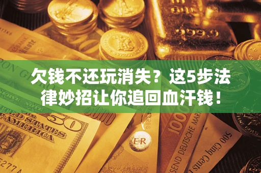 武汉欠钱不还玩消失？这5步法律妙招让你追回血汗钱！