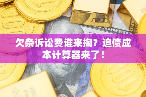 武汉欠条诉讼费谁来掏？追债成本计算器来了！