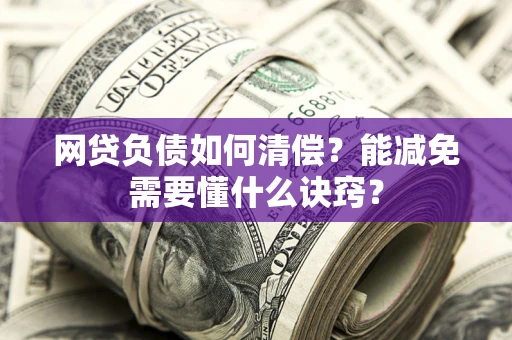 武汉网贷负债如何清偿？能减免需要懂什么诀窍？