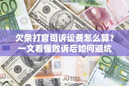 武汉欠条打官司诉讼费怎么算？一文看懂败诉后如何避坑