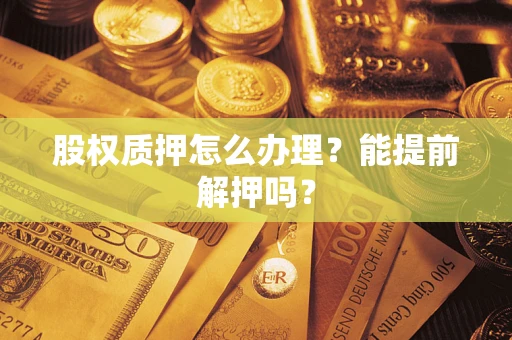 武汉股权质押怎么办理？能提前解押吗？