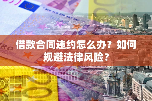 武汉借款合同违约怎么办？如何规避法律风险？