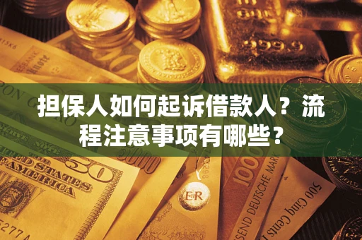 武汉担保人如何起诉借款人？流程注意事项有哪些？